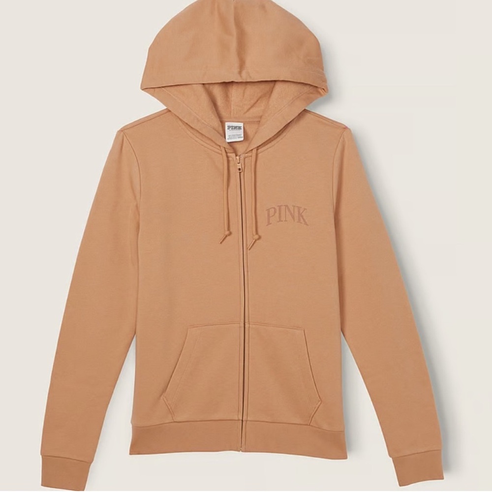PINK Victoria’s Secret Everyday Fleece Zip-up Hoodie sweatshirt hooded sweater